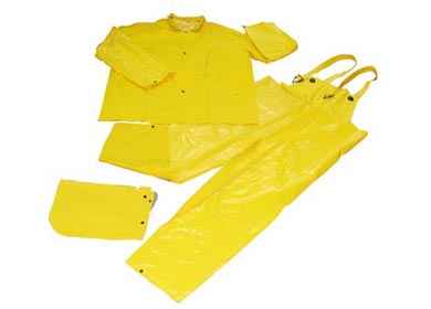 STR-R9007/3pcs PVC Raincoat with bib pants America style