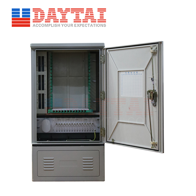 72 Core Fiber Optic Cross Connect Cabinet 