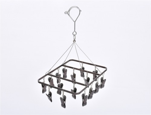 16 گیره جوراب پلاستیکی غیر لغزنده آویز لباس زیر خشک کن لباسشویی