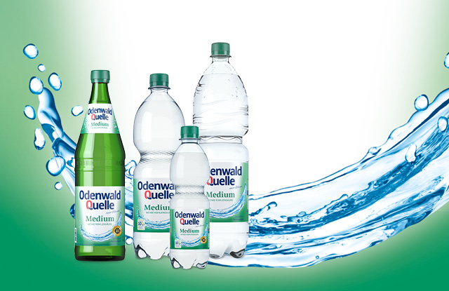 آب معدنی طبیعی گازدار از چشمه اودنوالد.