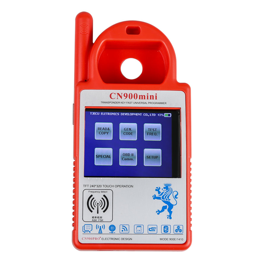 V5.18 CN900 Mini Transponder Key Programmer پشتیبانی چند زبانه برای تراشه های 4C 46 4D 48 G