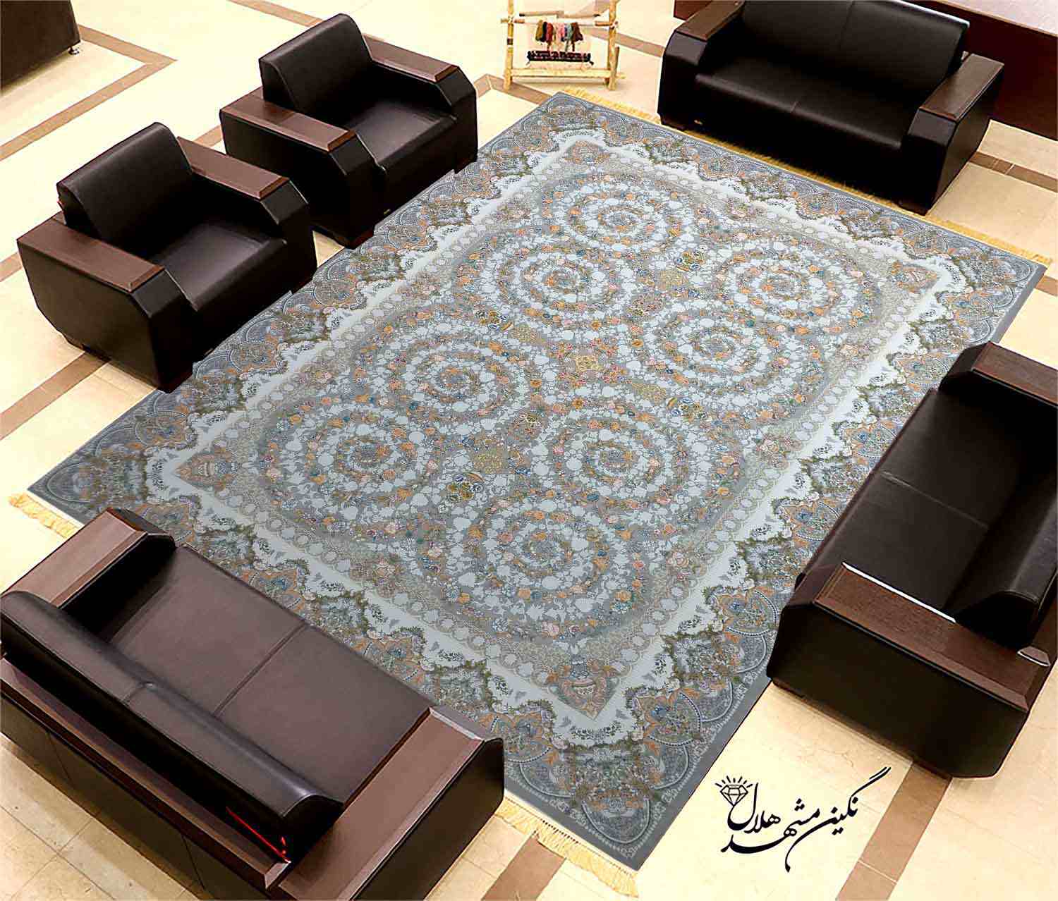 فرش طرح افشان دلبر 1500 شانه کد ۱۵۰۱۱