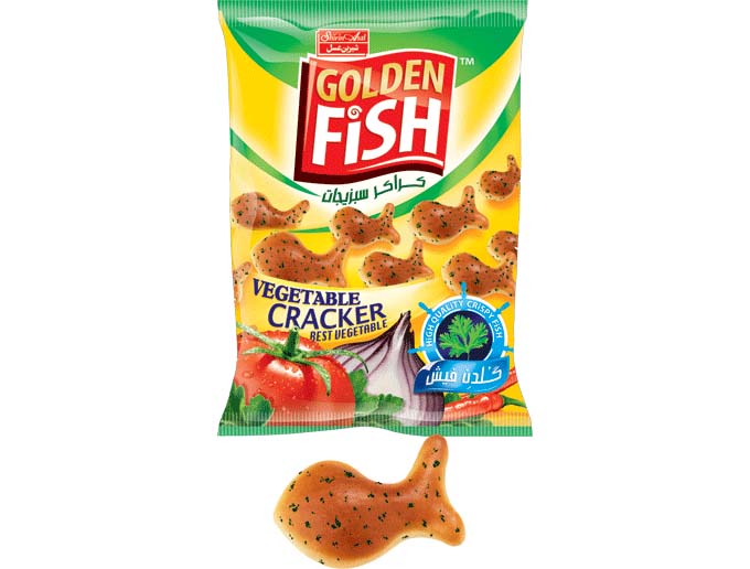 کراکر گلدن فیش سبزیجات