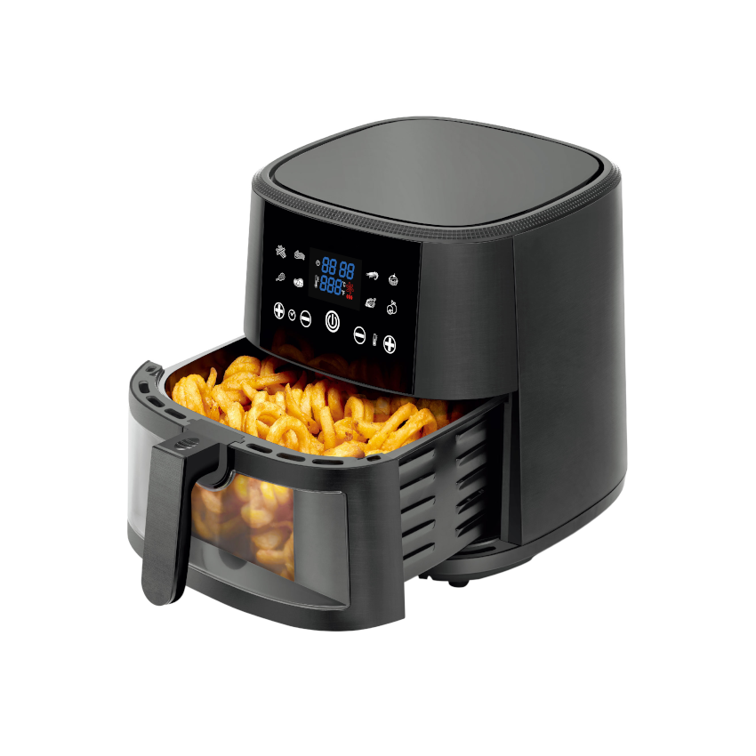 8L Visible Air Fryer 1800W Digital Oil Free Air Fryer