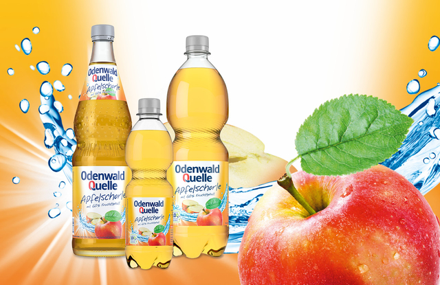 آب سیب اسپریتزر با محتوای 60 درصد میوه.