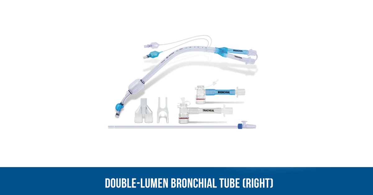 Double lumen bronchial tube (right)