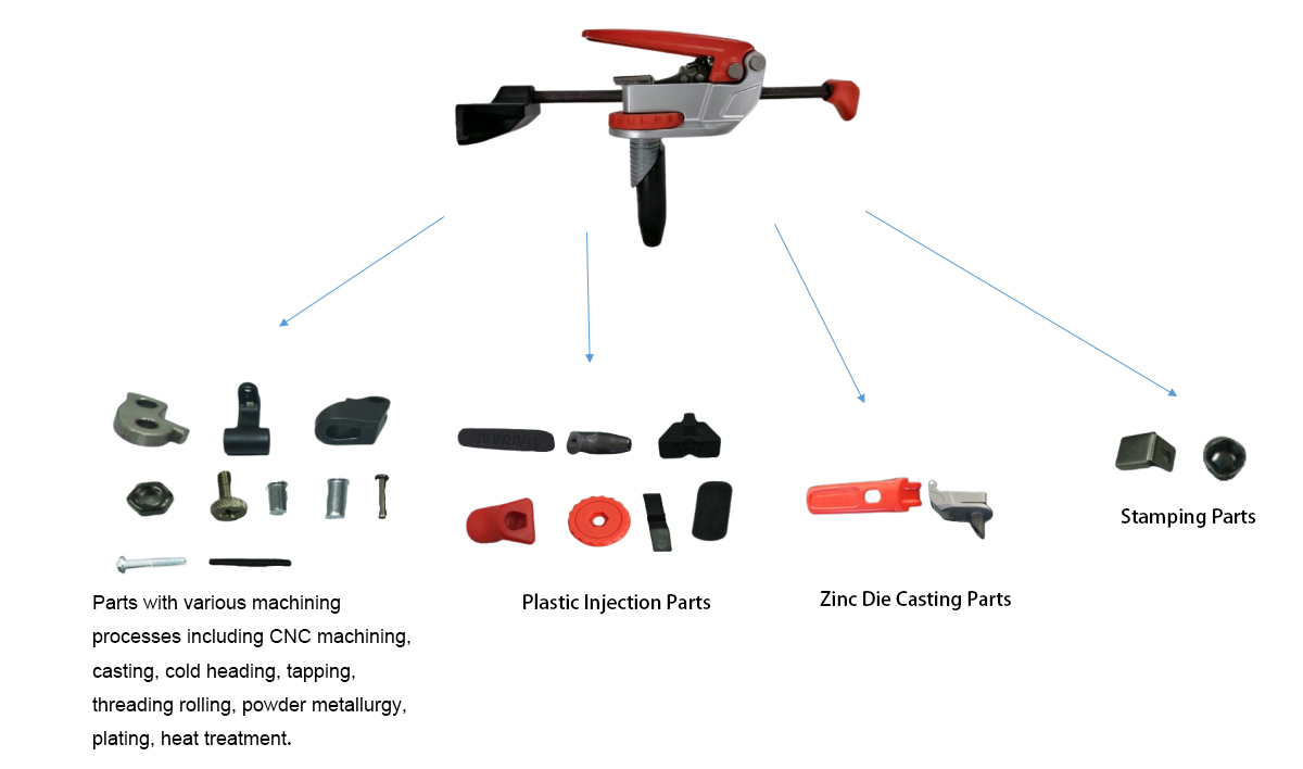 Samples of stamping parts and mechanical parts