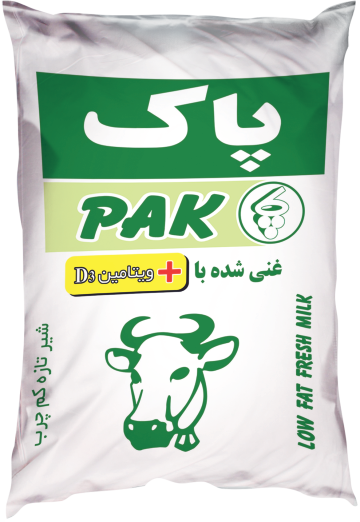 شیر کیسه‌ای کم چرب غنی شده با ویتامین D3