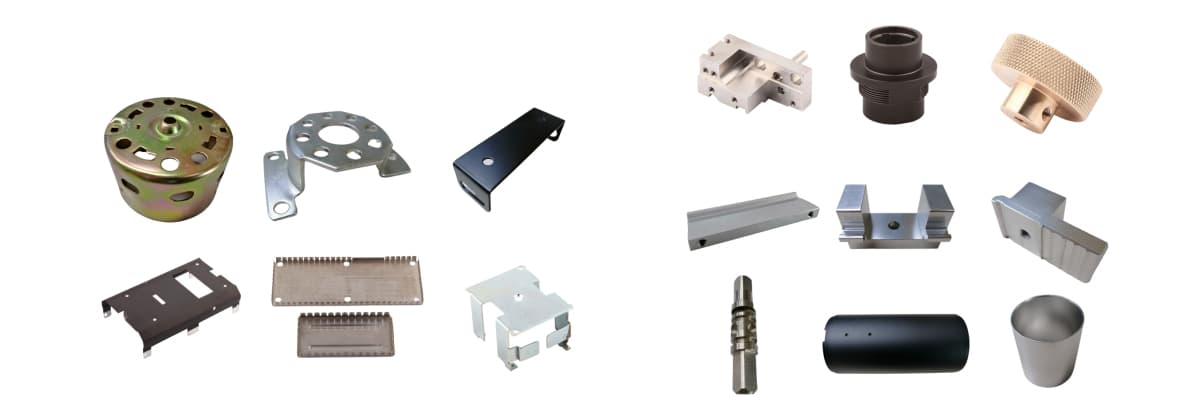 Samples of stamping parts and mechanical parts