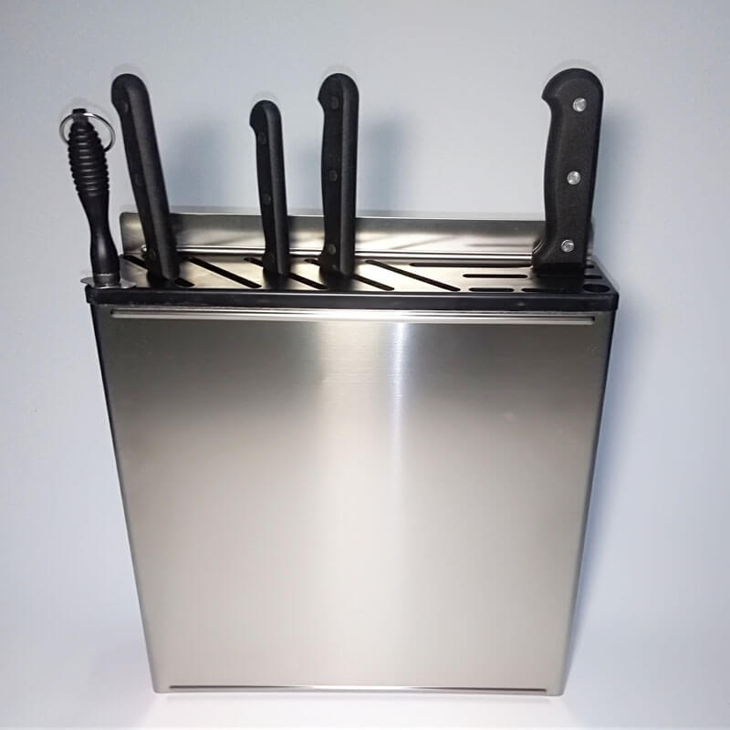قفسه چاقو ضد زنگ 12 اینچی دیواری برای نگهداری چاقوهای آشپزخانه