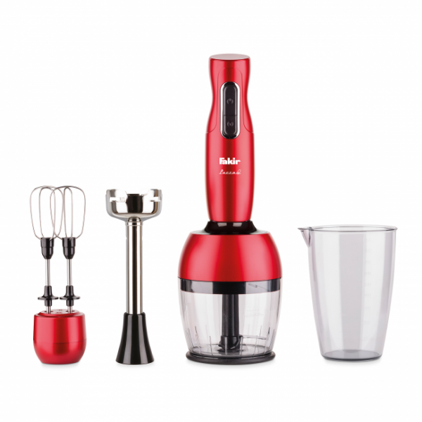Fakir Lucca Q | مجموعه مخلوط کن دستی قرمز - 1000 وات