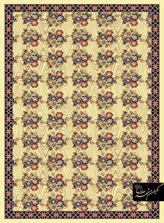 گلیم ماشینی طرح گل 506
