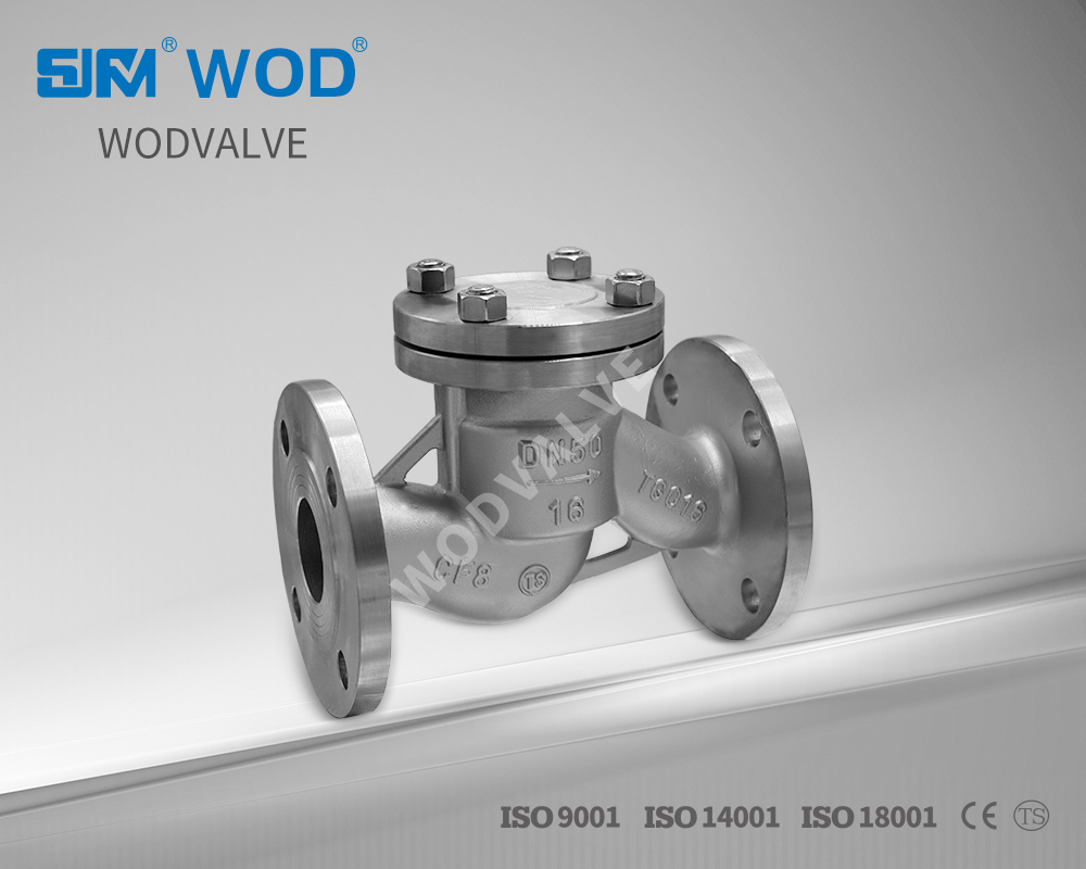 H41W flange check valve