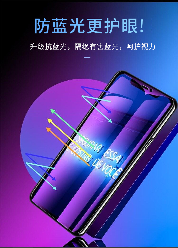 محافظ صفحه گوشی فیلم هیدروژل ضد نور آبی TPU نرم