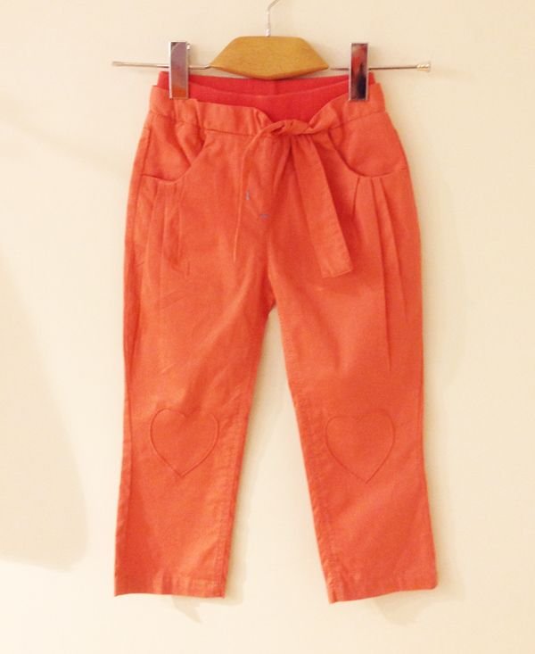 Girls' flaxen trousers