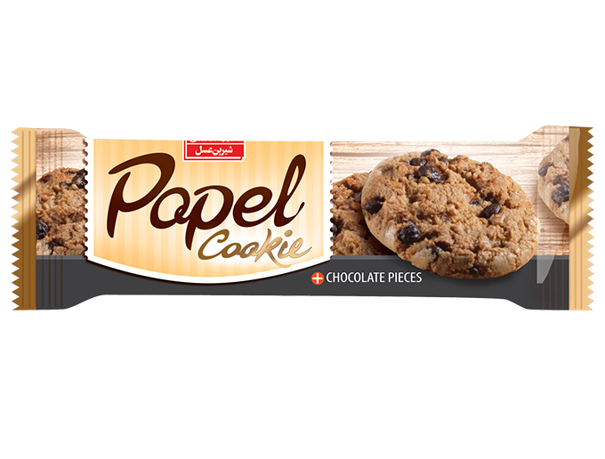 بيسكوئيت نارگيلي با چيبس شكلاتي پاپل