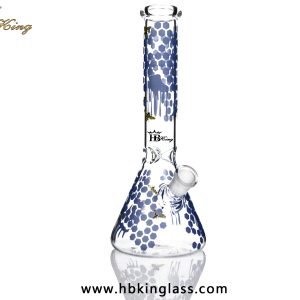 KR169-1 10inch,5mm beaker with luminous sticker