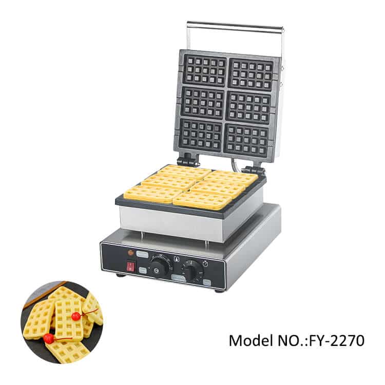 Waffle Maker Sale 6pcs Square Waffles for Kitchen Equipment