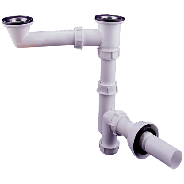 سیفون دو لگن مدل رز کد 3180