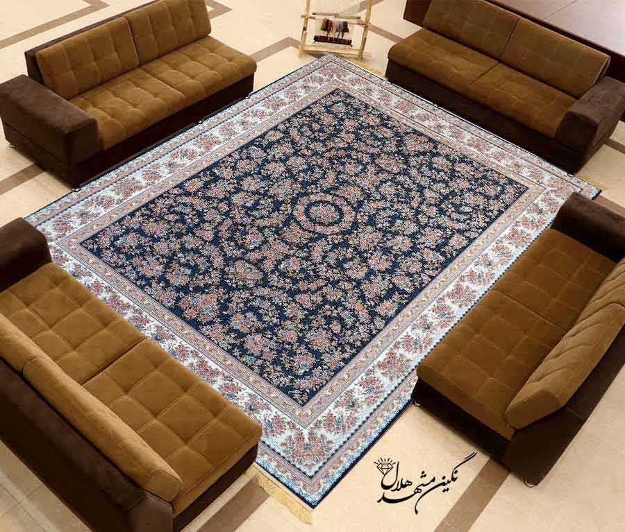 فرش طرح رز لند افشان 1200 شانه