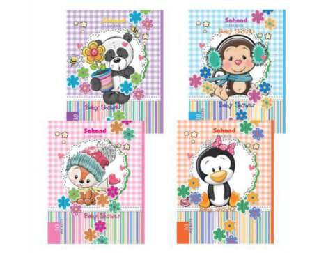 کلربوک ۳۰ برگ طرح دار