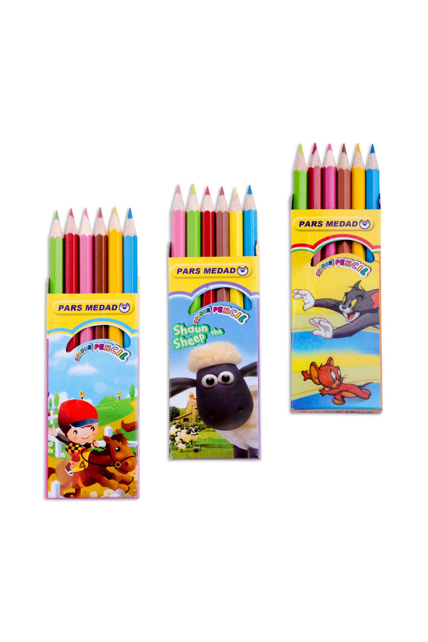 ۶ رنگ جعبه ای پارس مداد