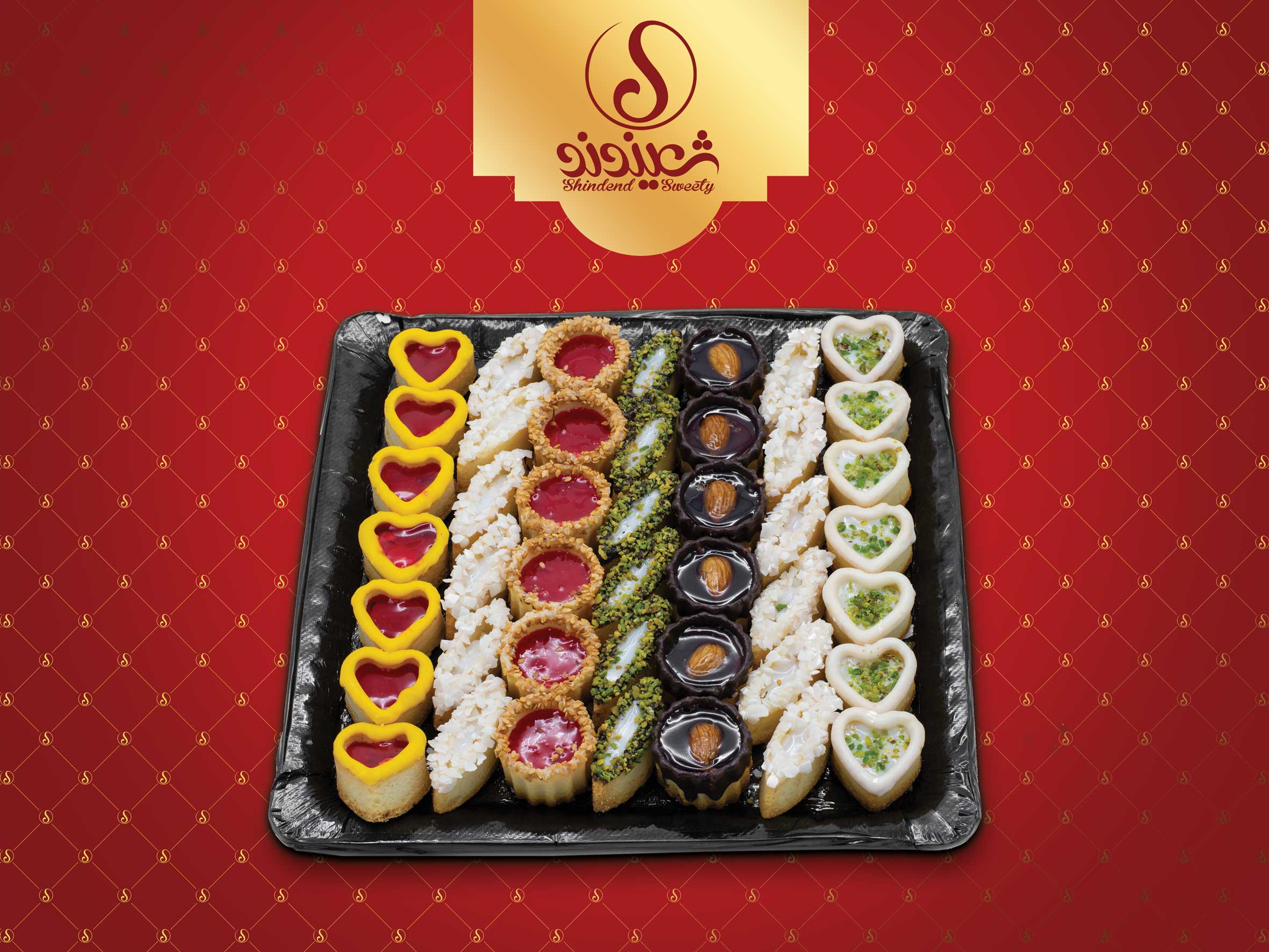 شیرینی تارت  مربع