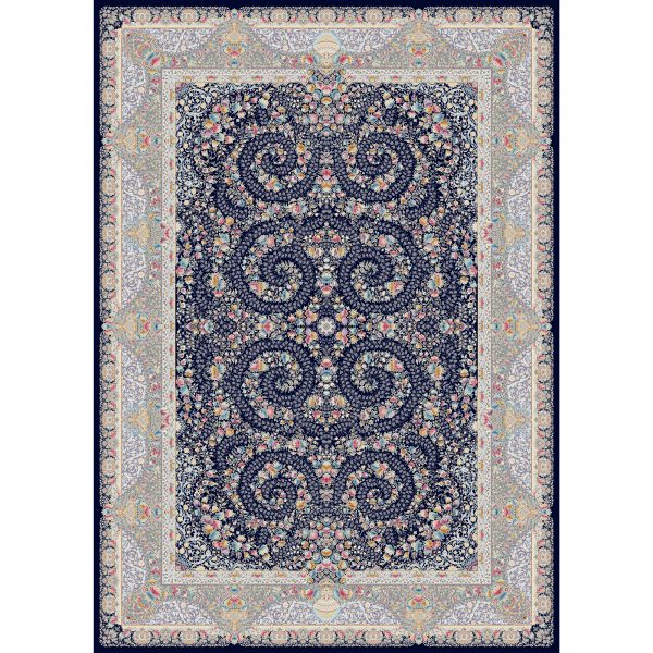 فرش ماشینی شازده کد ۵۱۸۱ سرمه ای