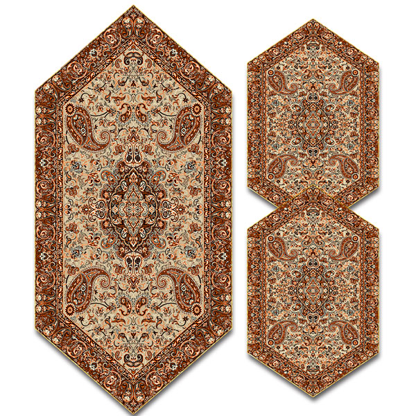 سری سه تکه ترمه طرح سالار کد 688