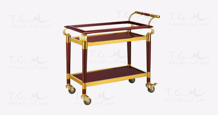 Wooden catering cart
