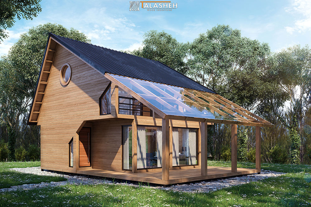 خانه چوبی – خانه ۱۲۴ متری
