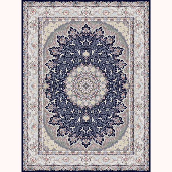 فرش ماشینی شازده کد ۵۱۸۳ سرمه ای