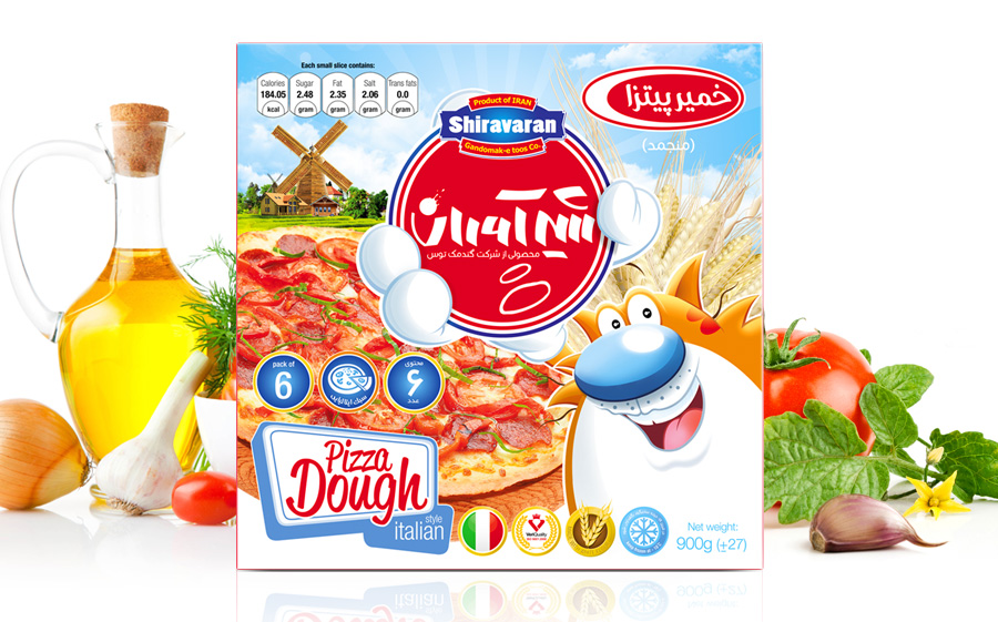 خمیر پیتزای ایتالیایی شیرآوران