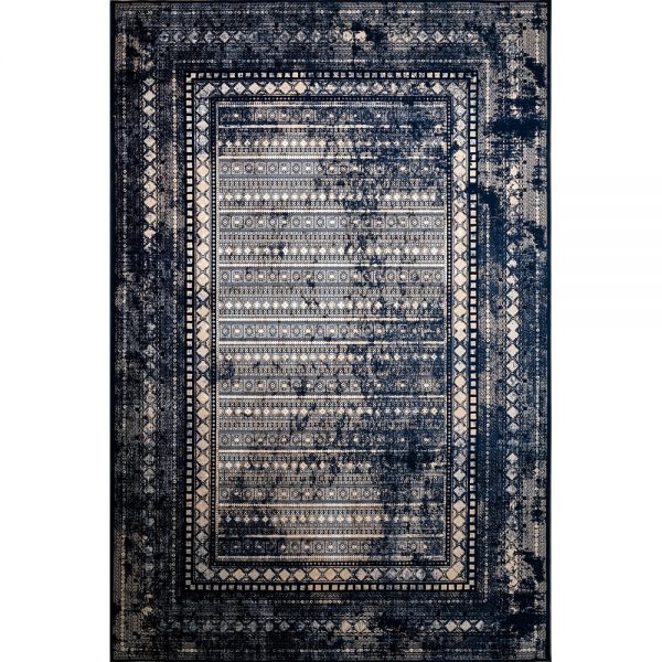 فرش ماشینی شازده کد ۵۱۷۱ سرمه ای