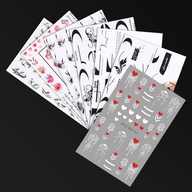 STZ-CS130-137 French Nail Sticker