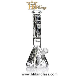 KR173 10 inch glowing in the dark monster mash beaker bong