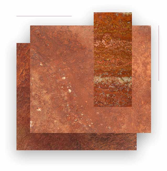 آنالیز سنگ تراورتن قرمز