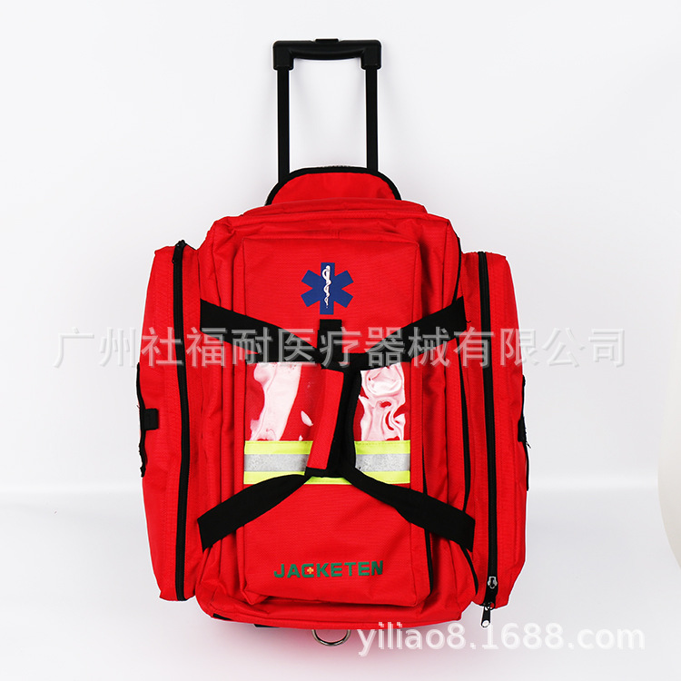 کیت اورژانس کیف کمک های اولیه کوله پشتی با چرخ دستی