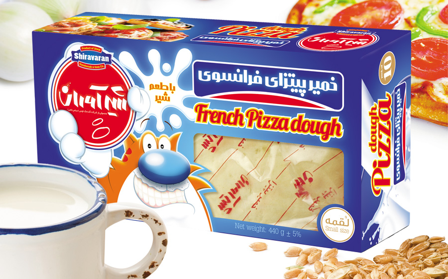 خمیر پیتزای فرانسوی لقمه