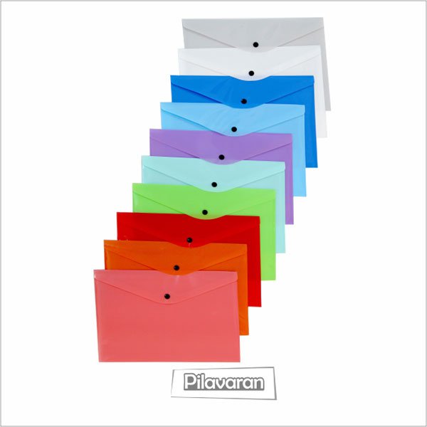 پاکت افقی A۴ دگمه دار (۱۰ عددی)