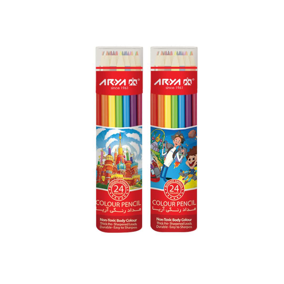 مداد رنگی ۳۶ رنگ استوانه ای-جدید