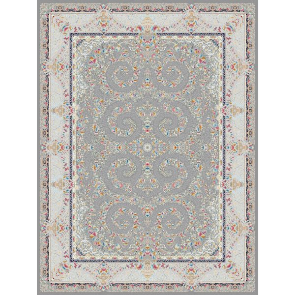 فرش ماشینی شازده کد ۵۱۸۱ زغالی