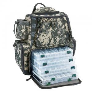 Tackle Backpack With 4 Trays Large Waterproof Tackle Bag Storage
