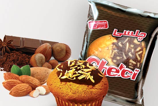 کیک سوپر دو رنگ خلالی