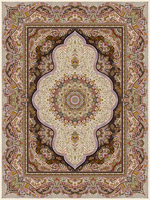 فرش 1200 شانه طرح گوشواره عرش