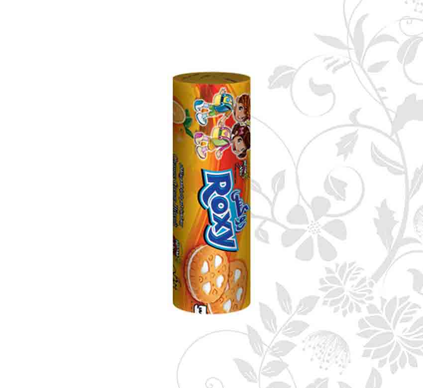 طعم پرتقال  بیسکویت روکسی لیوانی