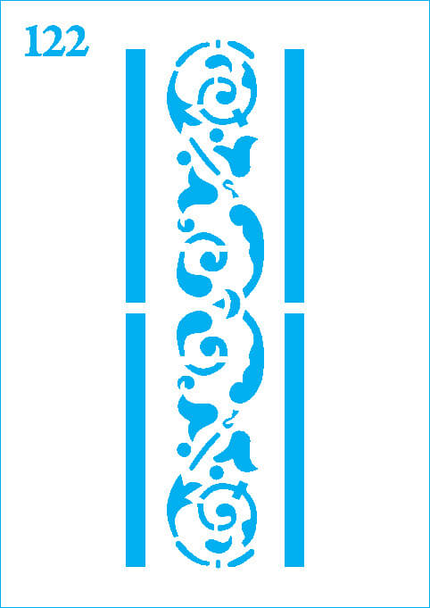 شابلون استنسیل کد 122
