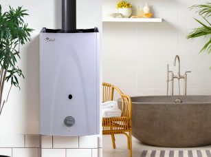 Kiana gas water heater with fan