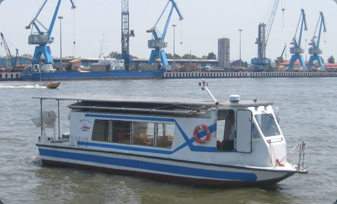 Solar Tourist And Coffee Shop Boat