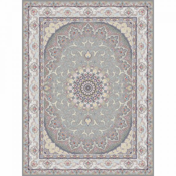 فرش ماشینی شازده کد ۵۱۸۳ زغالی